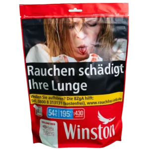 Winston Red XXXL Volumen Tabak Nachfüllpack 195g Beutel